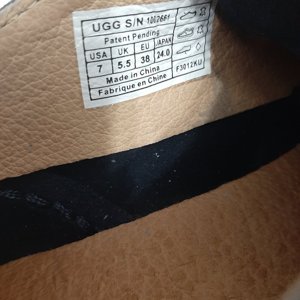UGG Azin Moc Espadrille Suede Shoes Blue Size US 7 - Picture 5 of 7
